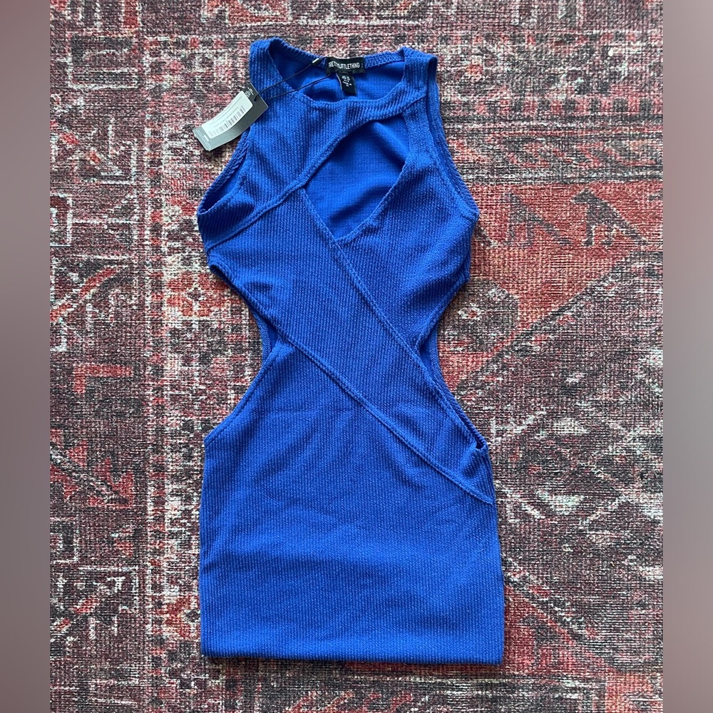 TWO AVAILABLE Pretty Little Thing Blue bodycon dress.